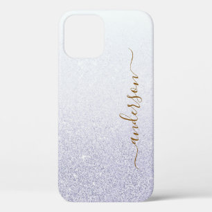 Elegante Glitter gemerkte Naam iPhone 12 Hoesje