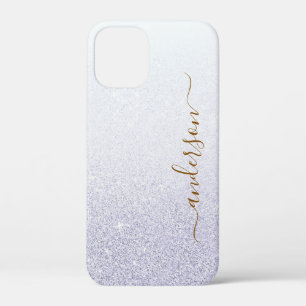 Elegante Glitter gemerkte Naam iPhone 12 Mini Hoesje