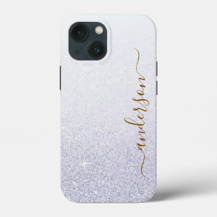 Elegante Glitter gemerkte Naam iPhone 13 Mini Hoesje