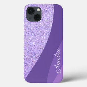 Elegante Glitter gemerkte Naam iPhone 13 Hoesje