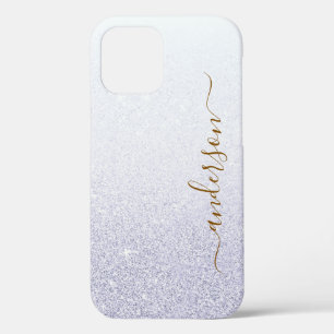 Elegante Glitter gemerkte Naam iPhone 12 Hoesje