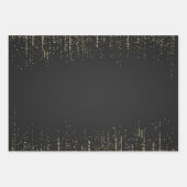 Elegante glitter inpakpapier Flat Sheet Set van 3 (Voorkant 3)