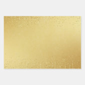 Elegante glitter inpakpapier Flat Sheet Set van 3 (Voorkant 2)