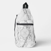 Elegante Glitter Marble Branding Sling Bag (Voorkant)