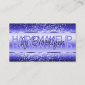 Elegante Glitter Product Labels Donker Midnight Bl (Voorkant)