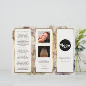 Elegante Glitter Waterverf en Folie Brochure (Staand voorkant)