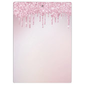 elegante glitterdrip trendy  klembord (Achterkant)