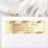 Élégante Glitterie, Étiquette de adresse de brosse (En situation)