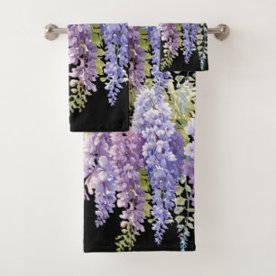 Elégante glycine d'aquarelle violette florale