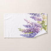 Elégante glycine d'aquarelle violette florale (Serviette à main)