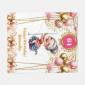 Elegante Gold Blush Grappige Oma Gift Deken (Voorkant (Horizontaal))