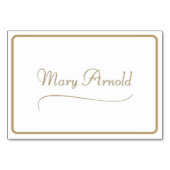 Elégante Gold Carte Place Individuelle (Devant)