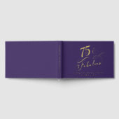 Elégante Gold Foil Purple 75e fête d'anniversaire (Complet)