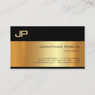 Elegante Gold Light Shadow Professional Artistiek Visitekaartje