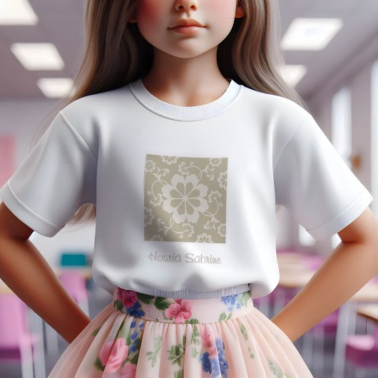 Elegante Golden Floral Sierlijke  T-shirt