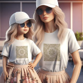 Elegante Golden Floral Sierlijke  T-shirt