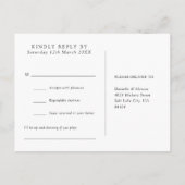 Elégante Golden Floral Song Demande Carte postale  (Dos)