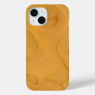 Elegante Golden Flowing Lines Abstracte telefoonho