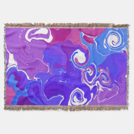 Elegante Gooi Deken marmeren ontwerpstijl.