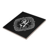 Elegante goth initial A Tegeltje (Zijkant)
