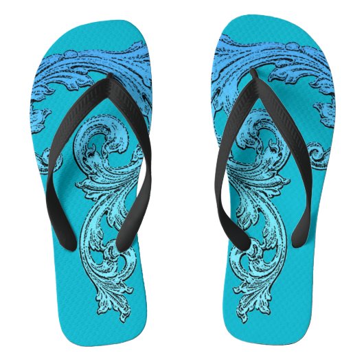 Elegante Goth-ontwerp Flip Flops (Voetbed)