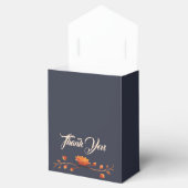 Elegante Gotische Bloemen Eenvoudige Dank u Favor Bedankdoosjes (Geopend)