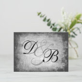 Elegante Gotische Grunge Kaart (Staand voorkant)