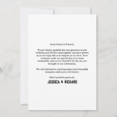 Elegante Gotische krantenfoto dank u Kaart (Achterkant)