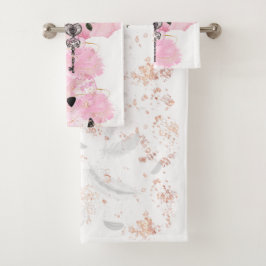 Elegante, gotische, originele badhanddoekset bad handdoek