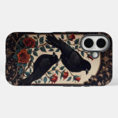 Elegante gotische raven met Rozen Case-Mate iPhone Case (Achterkant (horizontaal))