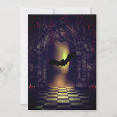 Elegante gotische trouwkaart 'save the date' uitno kaart (Achterkant)