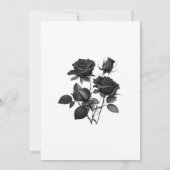 Elegante gotische zwart-wit bruiloft monogram save the date (Achterkant)