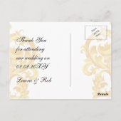 Elegante "goud en bruin" Dank u kaarten (Achterkant)