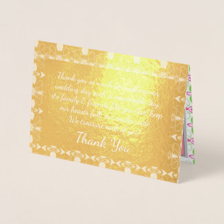 Elegante Goud Ontwerper Folie Kaarten