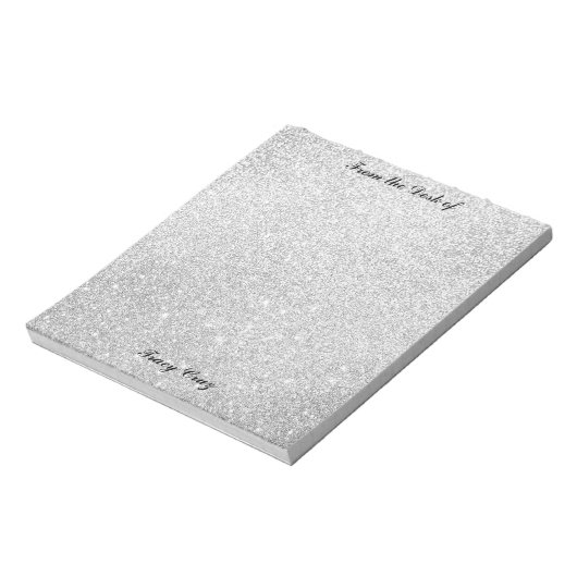 Elegante Goud/Zilver Custom Notes Notitieblok (Gedraaid)