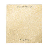 Elegante Goud/Zilver Custom Notes Notitieblok (Voorkant)