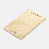 Elegante gouden aangepaste post-it notities post-it® notes (Schuin)