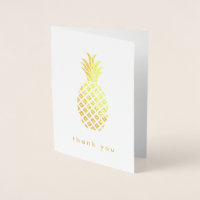 Elegante gouden ananas op wit