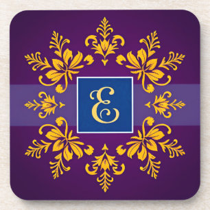 Elegante Gouden Barokletter E Bier Onderzetter