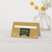 Elegante  Gouden Bibliotheek Trouwplaatskaarten (Achterkant)