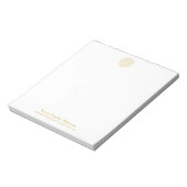 Elegante Gouden Bloem des Levens Professioneel Notitieblok (Gedraaid)