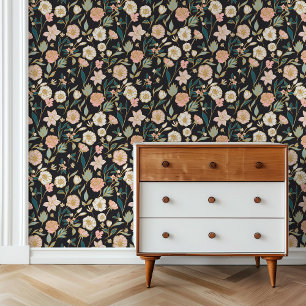 Elegante gouden bloemen aangepaste achtergrond behang