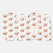 Elegante gouden blos bloemenbruiloft bedankt bedankdoosjes (Ongevouwen)