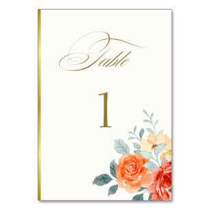 Elegante gouden blos bloemenscript bruiloft kaart
