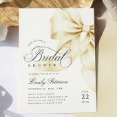 Elegante gouden boog bruids douche uitnodiging