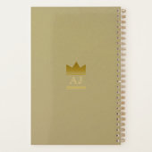 Elegante Gouden Bruiloft Planner (Achterkant)
