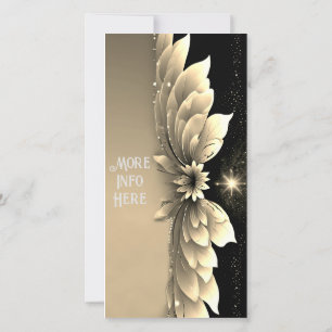 Elegante gouden bruiloft uitnodigingen