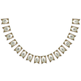 Elegante gouden  Bunting Flag Vlaggetjes