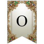 Elegante gouden  Bunting Flag Vlaggetjes (Tweede vlag)