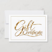 Elegante gouden cadeaubon sjabloon | Luxe (Voorkant)